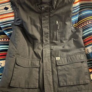Black wrangler Vest with Pockets large tall LT
